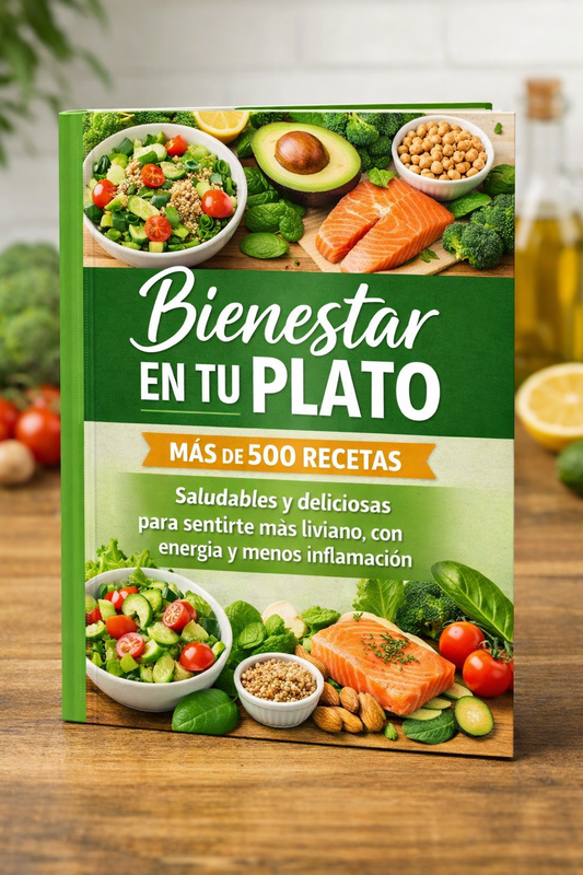 ¡"Bienestar en tu plato"! + 15 Bonos incluidos 🎁